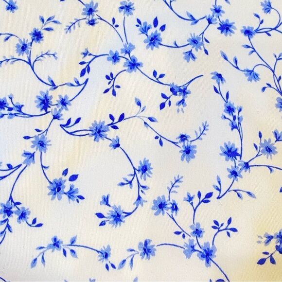 Andie Blue White Symi Ditsy Floral Print Bikini Bottom Sz L NWT - Picture 9 of 16